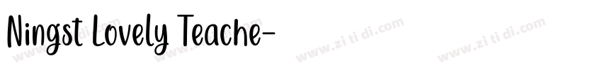 Ningst Lovely Teache字体转换